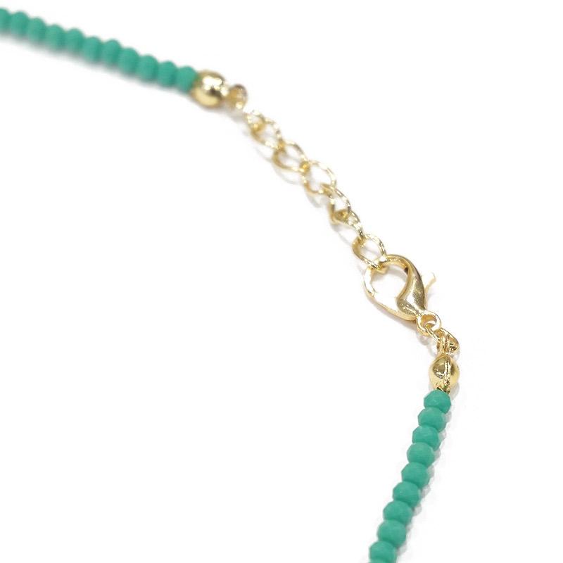 【メール便ＯＫ】トルコ製 ナザールボンジュウ トルコのお守り ビーズネックレス/ターコイズ N-P14482TQ |  | 02