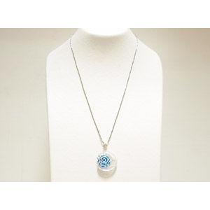 【メール便ＯＫ】ナザールボンジュウ トルコのお守り ペンダントトップ N-PS3907B シルバー925/水色目玉 |  | 01