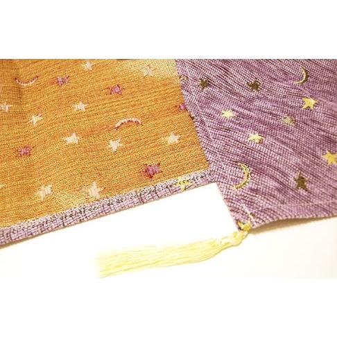 トルコ製 シェニール テーブルランナー 190×32cm L(ロングサイズ) 月と星/パープル NRL-AYPP |  | 02