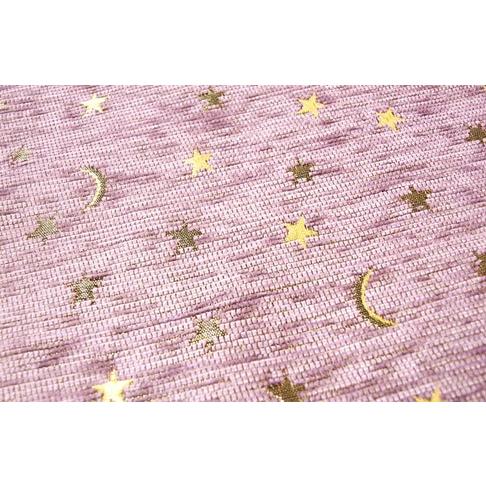 トルコ製 シェニール テーブルランナー 135x32cm S(ショートサイズ) 月と星/パープル NRS-AYPP |  | 01
