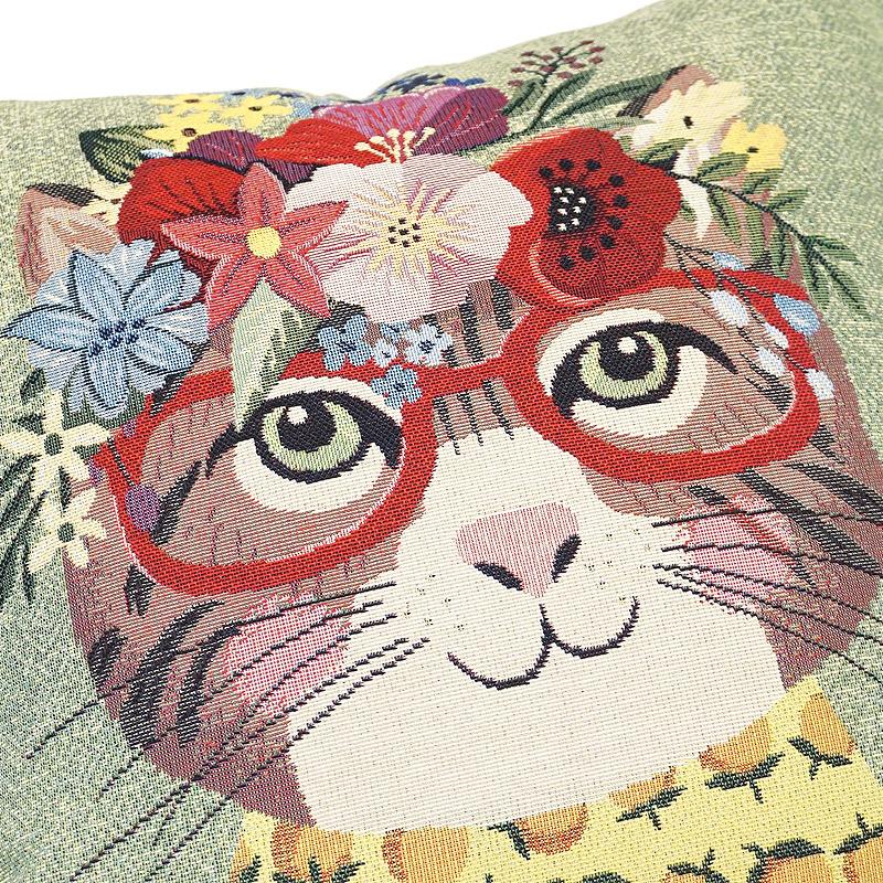ポルトガル製　ゴブラン織クッションカバー　ねこのベル　PCC-BELLE |  | 01