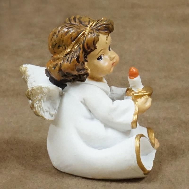 ザルツブルグのクリスマス飾り 天使/キャンドル RSP-AGL-SITING4