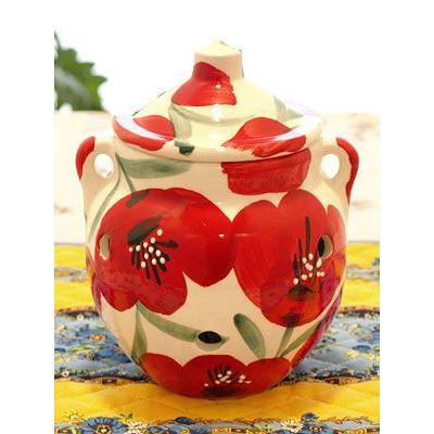 スペイン陶器 SP-102AP/H ガーリックポット にんにく入れ にんにく壷 |  | 01