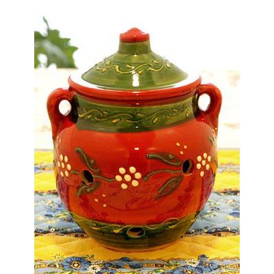 スペイン陶器 SP-102BAE ガーリックポット にんにく入れ にんにく壷 |  | 01