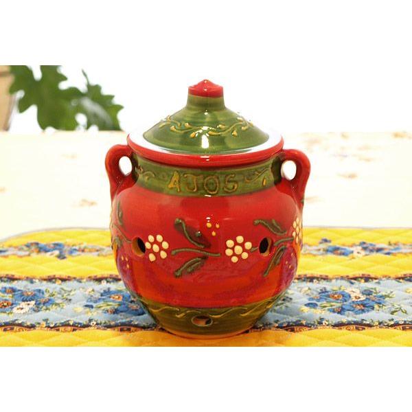 スペイン陶器 SP-102BAE ガーリックポット にんにく入れ にんにく壷 |  | 05