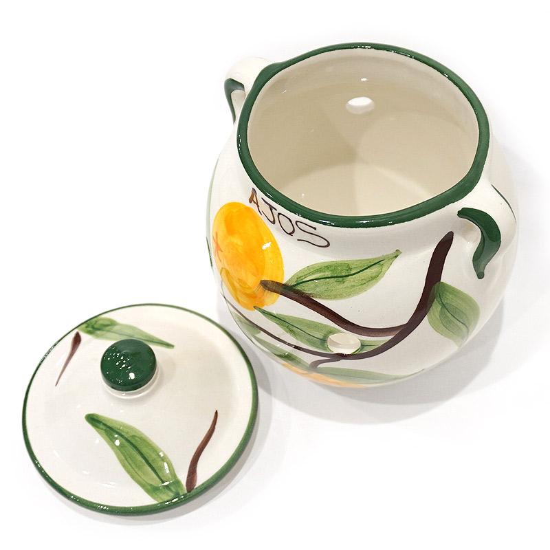 スペイン陶器 ガーリックポット にんにく入れ にんにく壷 SP-102FN |  | 03