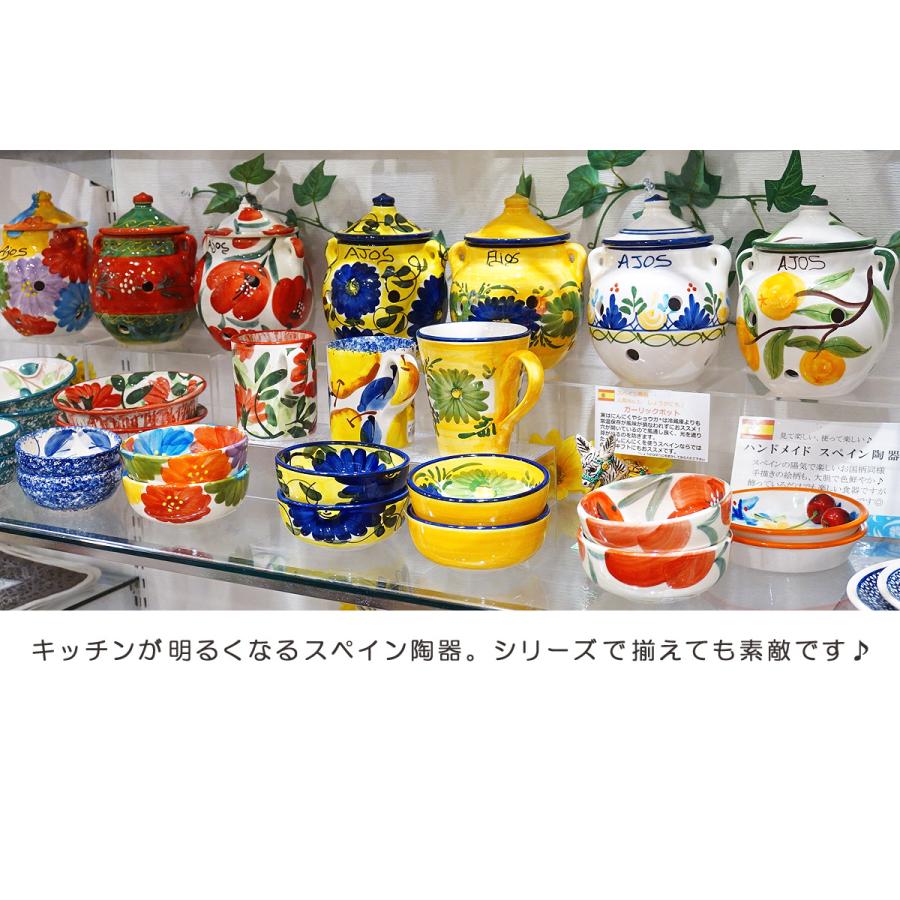 スペイン陶器 ガーリックポット にんにく入れ にんにく壷 SP