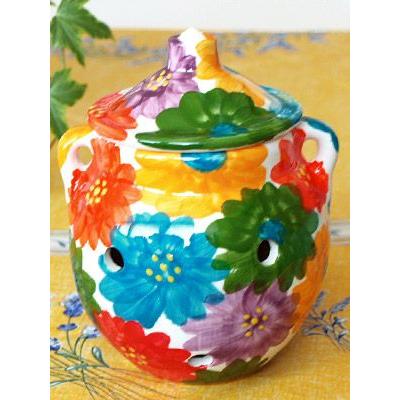 スペイン陶器 SP-102MCF ガーリックポット にんにく入れ にんにく壷 |  | 01