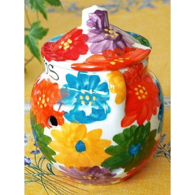 スペイン陶器 SP-102MCF ガーリックポット にんにく入れ にんにく壷 |  | 02