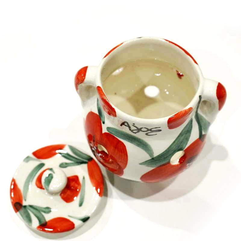 スペイン陶器 ガーリックポット(小) にんにく入れ にんにく壷 SP