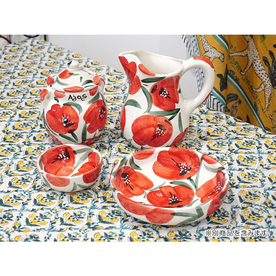 スペイン陶器 SP-19APH ボウル大/赤いポピー柄 |  | 04