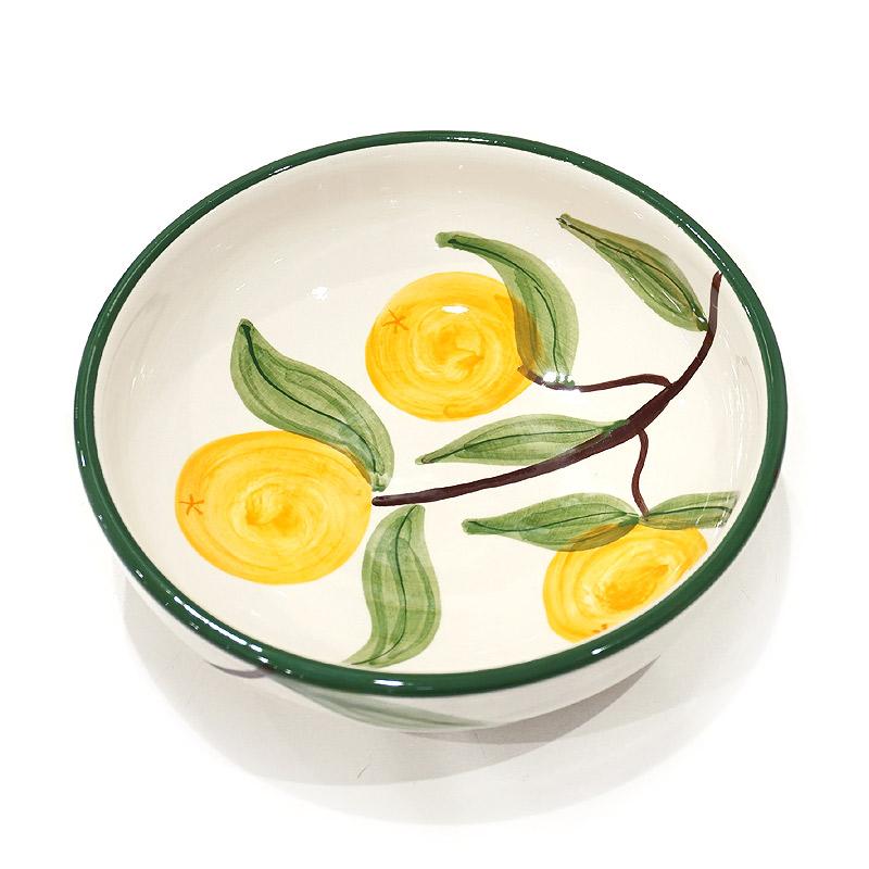 スペイン陶器 SP-19FN ボウル大/オレンジ柄 |  | 01