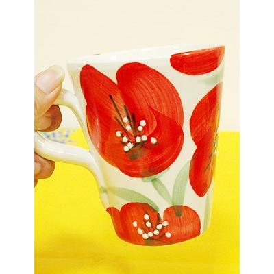 スペイン陶器 SP-49APH マグカップ 赤いポピー |  | 02