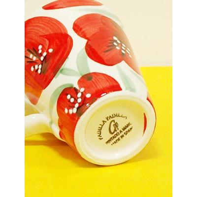 スペイン陶器 SP-49APH マグカップ 赤いポピー |  | 04