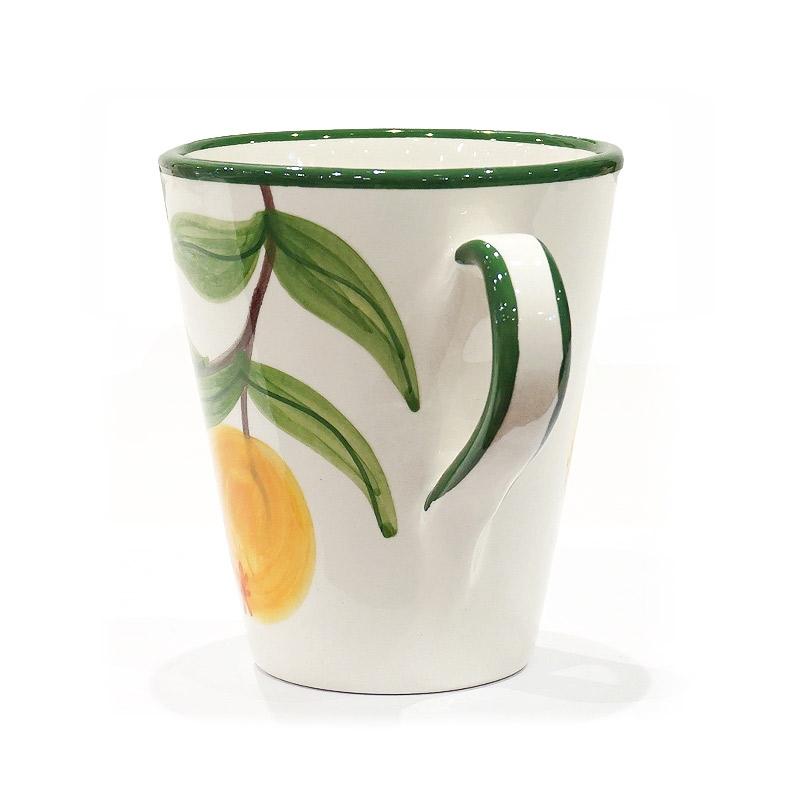 スペイン陶器　SP-49FN　マグカップ/オレンジ柄 |  | 01