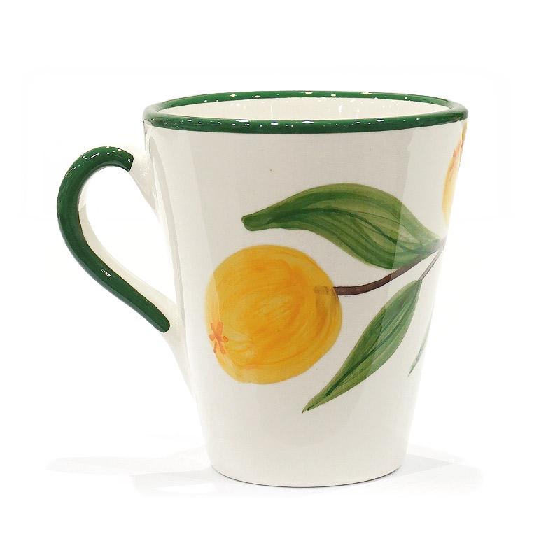 スペイン陶器　SP-49FN　マグカップ/オレンジ柄 |  | 02