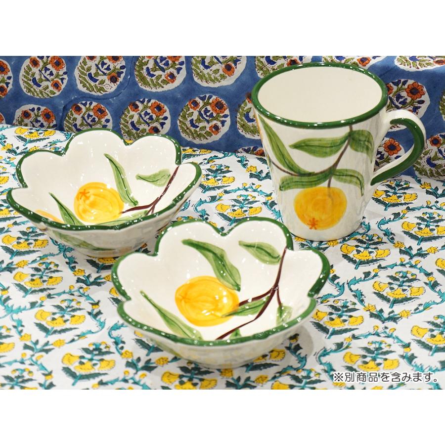 スペイン陶器　SP-49FN　マグカップ/オレンジ柄 |  | 04