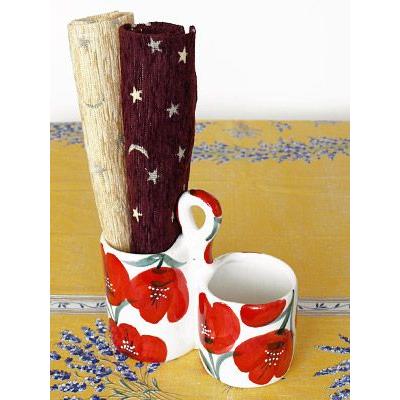 スペイン陶器 SP-6118APH マルチスタンド 花柄 |  | 03