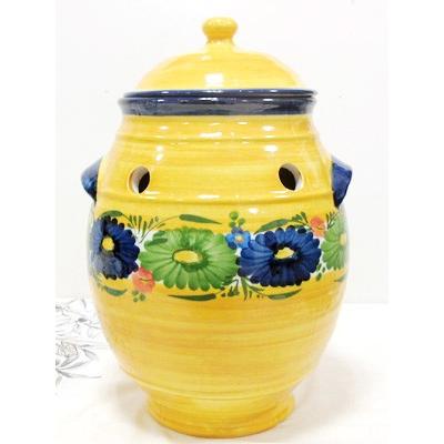 ベジタブルポット　スペイン　ベジタブルストッカー スペイン陶器 SP-N-P ベジタブルポット 野菜ストッカー : 輸入雑貨