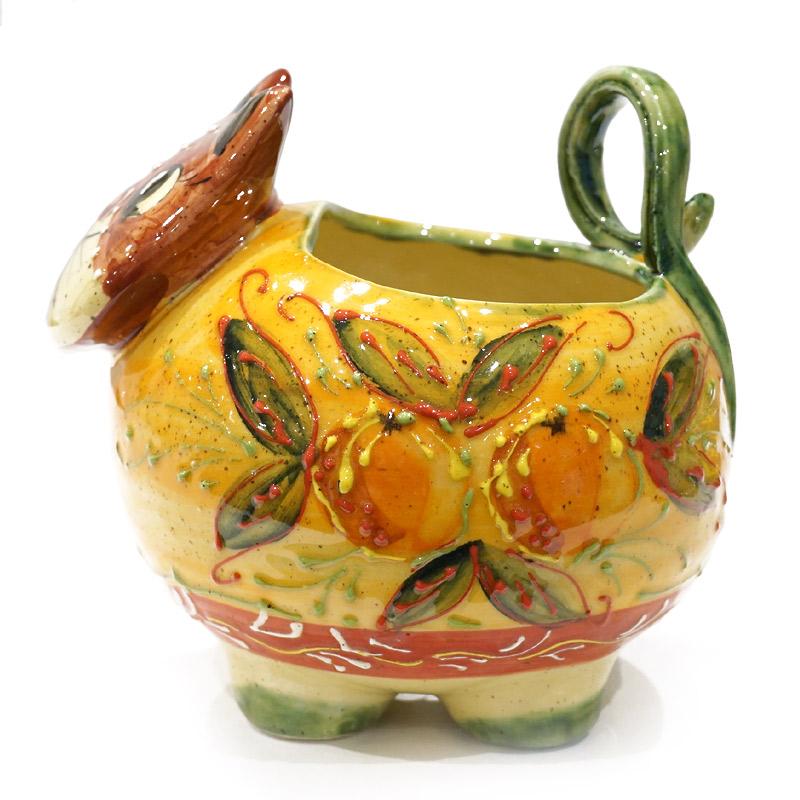 スペイン陶器　ネコ型ポット　SP-P1 |  | 01