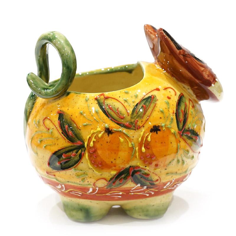 スペイン陶器　ネコ型ポット　SP-P1 |  | 02