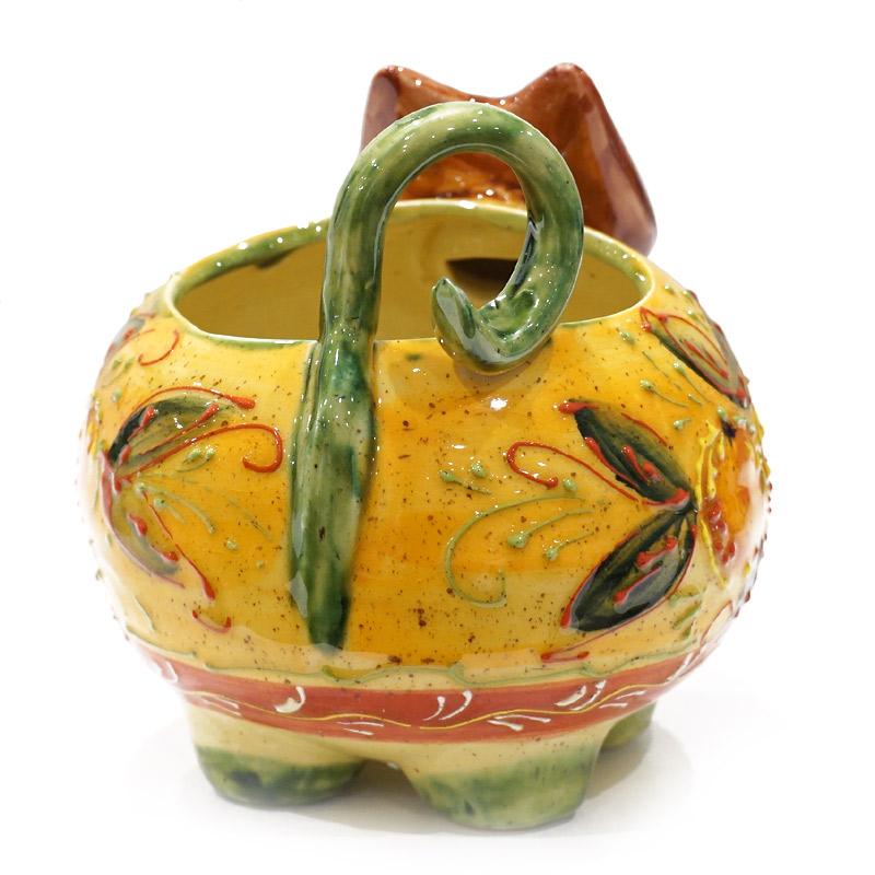 スペイン陶器　ネコ型ポット　SP-P1 |  | 03