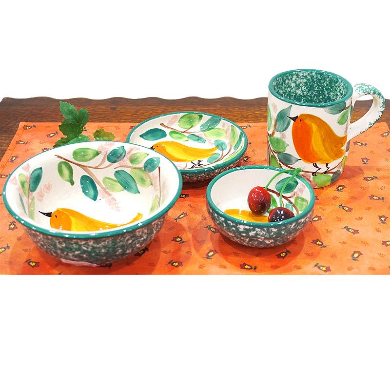 スペイン陶器 SPL-BW4603BD ボウル 大 バード |  | 05