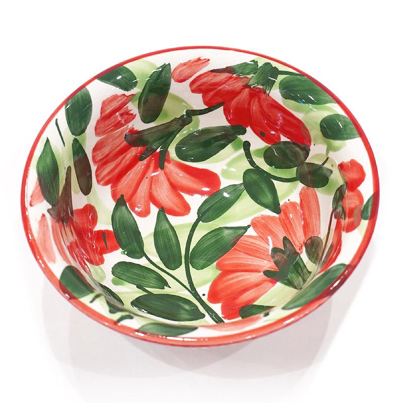 スペイン陶器 SPL-BW4603FL ボウル 大 フラワー |  | 01