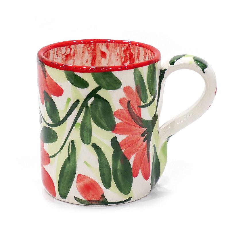 スペイン陶器 SPL-MG4608FL ストレートマグ フラワー | 