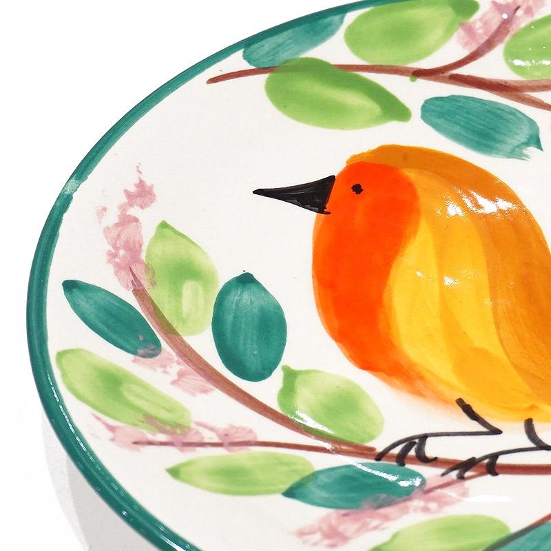 スペイン陶器 SPL-PL4606BD プレート 16cm バード |  | 01
