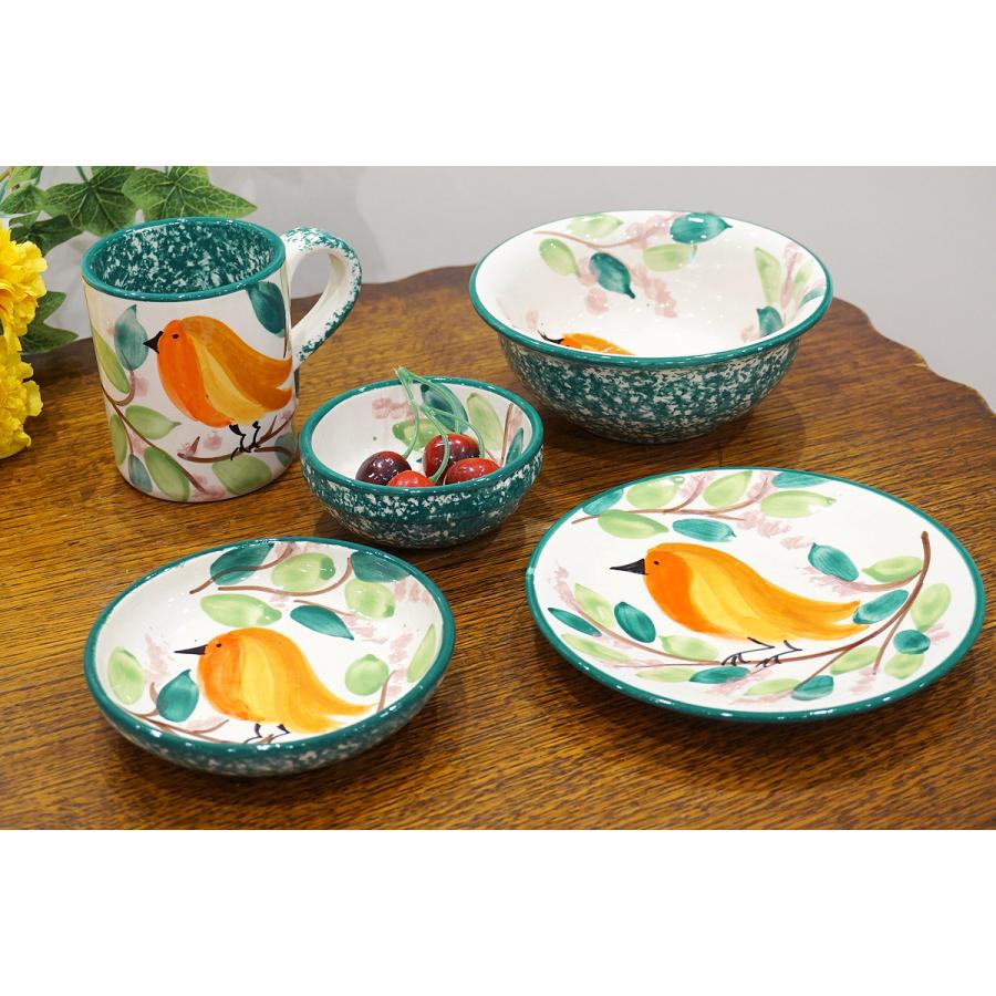 スペイン陶器 SPL-PL4606BD プレート 16cm バード |  | 03