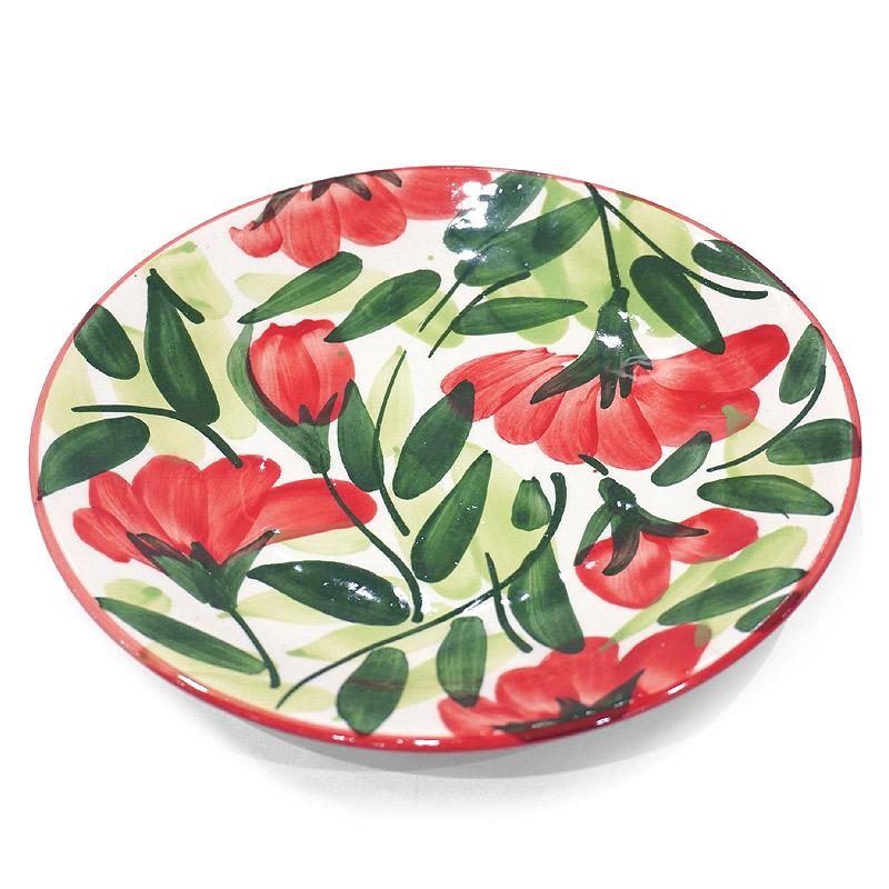 スペイン陶器 SPL-PL4606FL プレート 16cm フラワー |  | 01