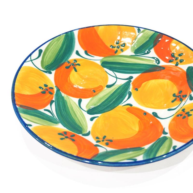 スペイン陶器 SPL-PL4606OR プレート 16cm オレンジ : 輸入雑貨