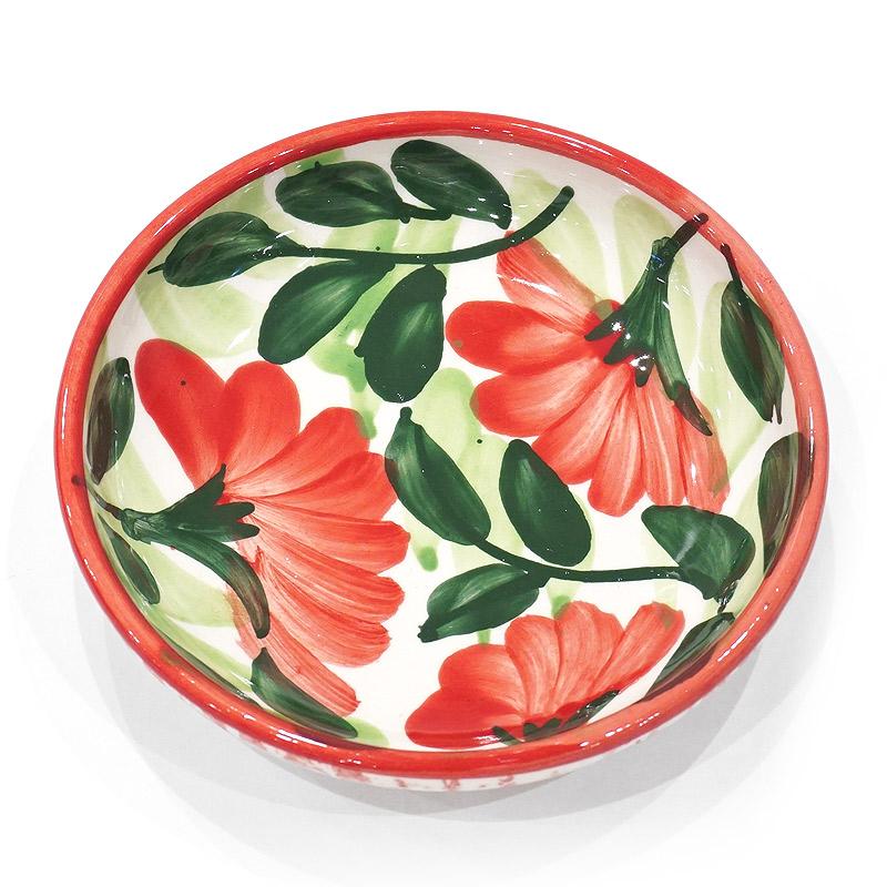 スペイン陶器 SPL-PL4611FL 深皿 小 フラワー |  | 01