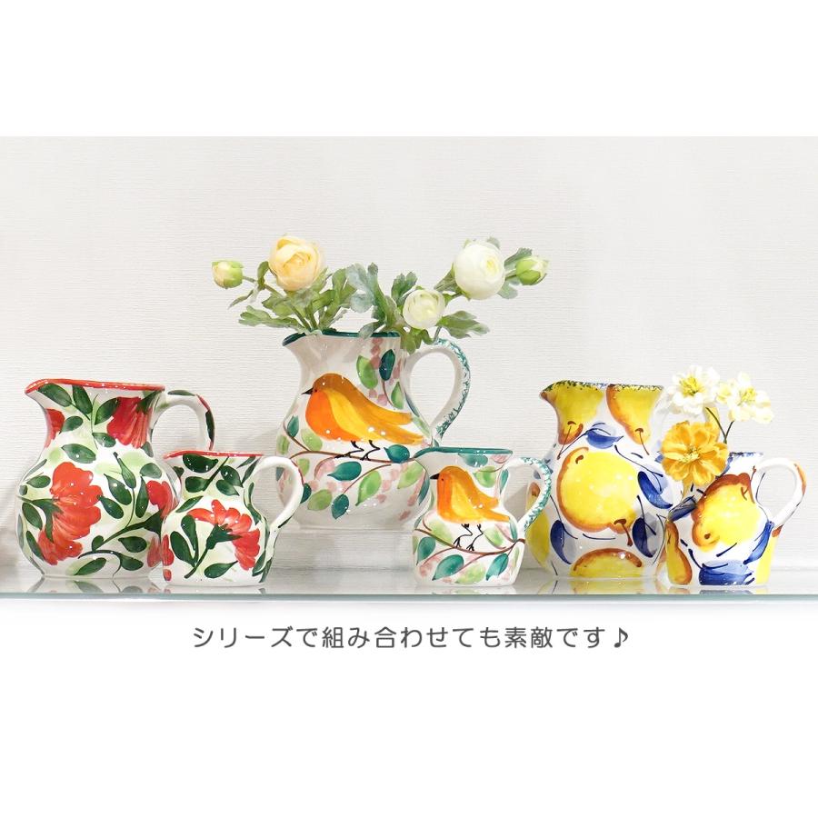 スペイン陶器　SPL-PT4601FL　ミニピッチャー/水差し　フラワー |  | 04