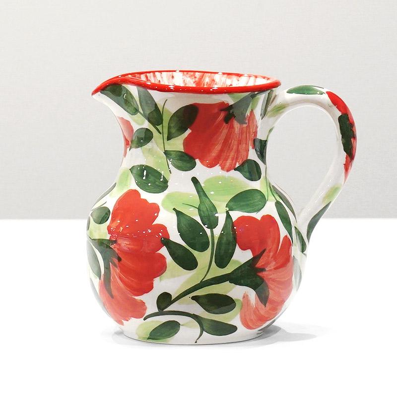 スペイン陶器　SPL-PT4609FL　水差し/ピッチャー大　フラワー | 