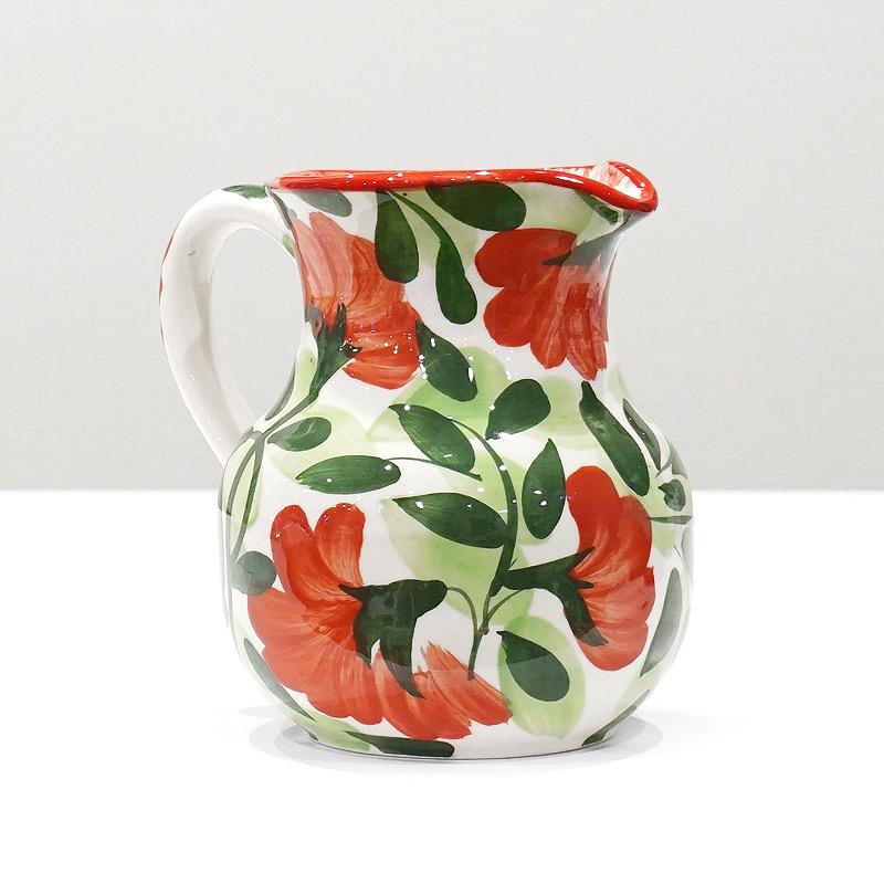 スペイン陶器　SPL-PT4609FL　水差し/ピッチャー大　フラワー |  | 01