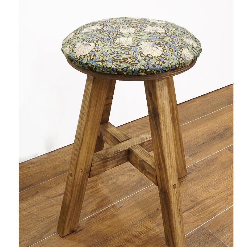 Morris Collection まんまるスツール(H45cm)　ピンパーネル/ブラウン　ST45-PPBR |  | 01