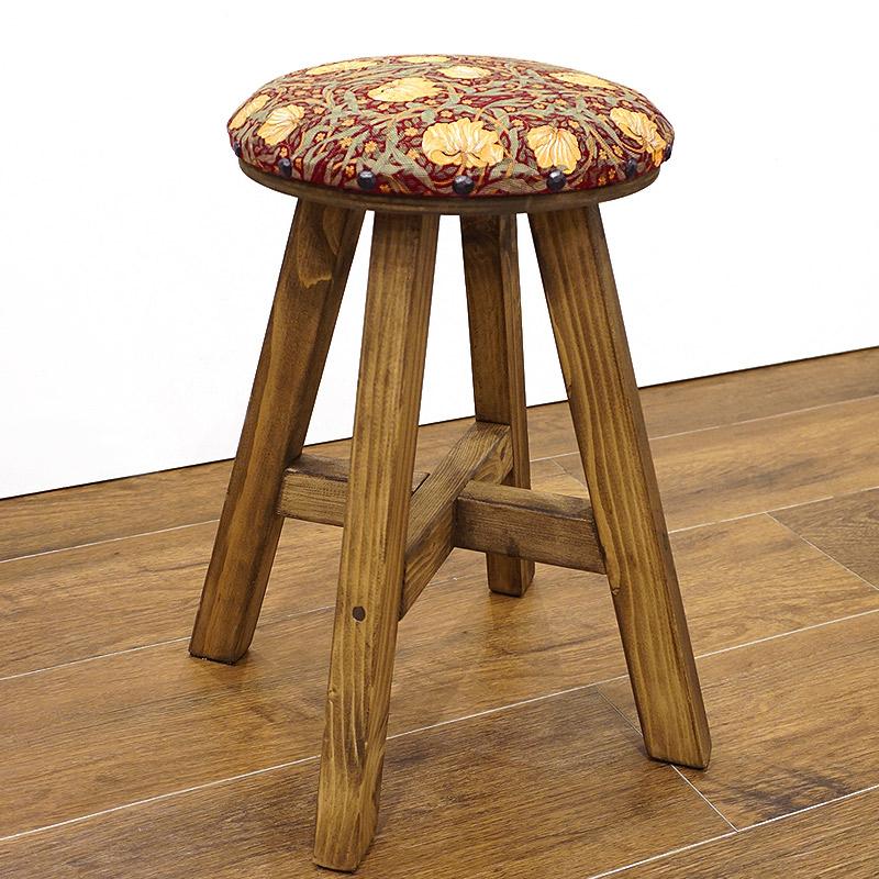 Morris Collection まんまるスツール(H45cm)　ピンパーネル/レッド　ST45-PPRD |  | 01