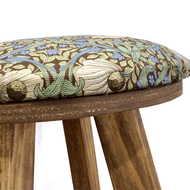 Morris Collection まんまるスツール(H60cm)　ピンパーネル/ブラウン　ST60-PPBR |  | 03