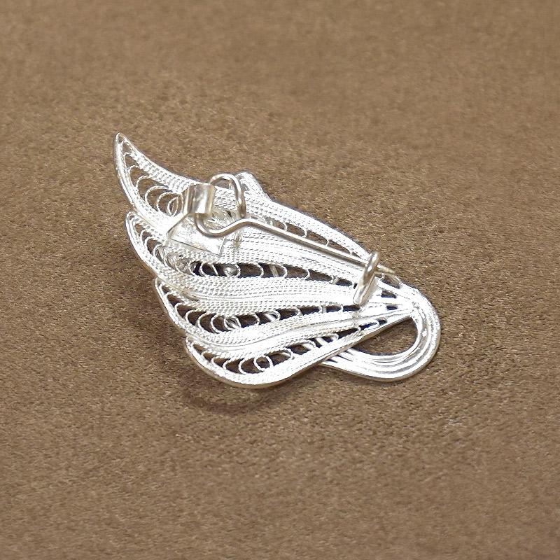 トルコ伝統の銀線細工 テルキャーリ ブローチ　SV-BR-TK005 |  | 01