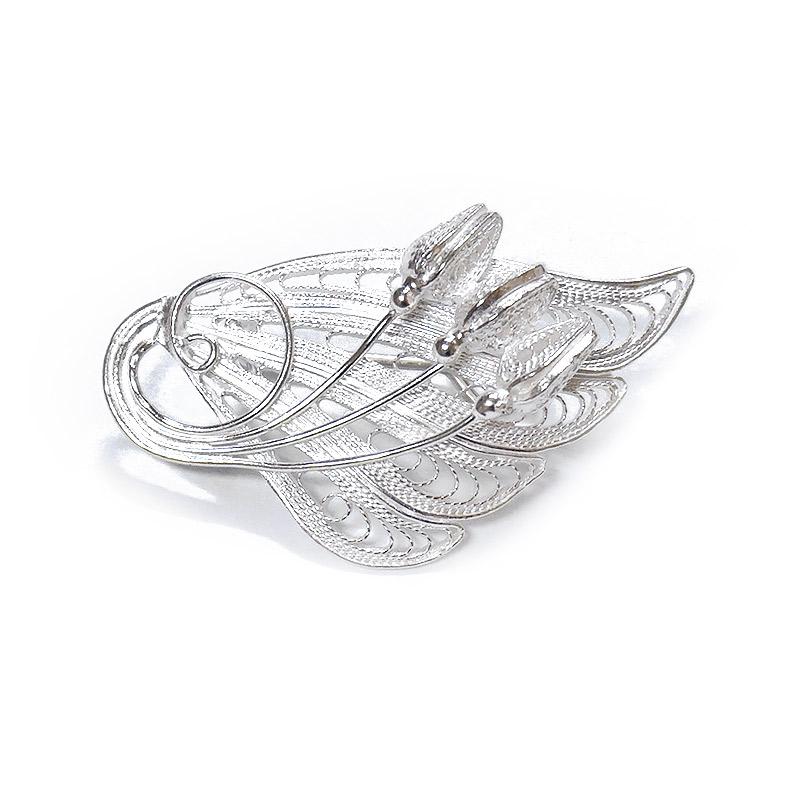 トルコ伝統の銀線細工 テルキャーリ ブローチ　SV-BR-TK005 |  | 03