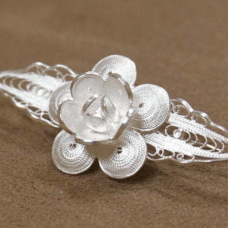 トルコ伝統の銀線細工 テルキャーリ ブローチ　SV-BR-TK006 |  | 01