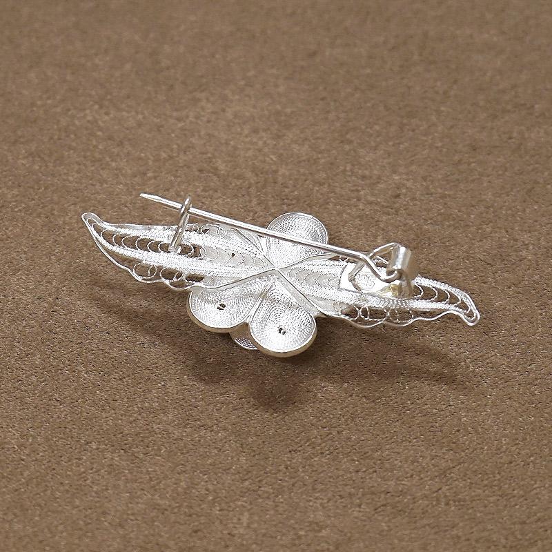 トルコ伝統の銀線細工 テルキャーリ ブローチ　SV-BR-TK006 |  | 02