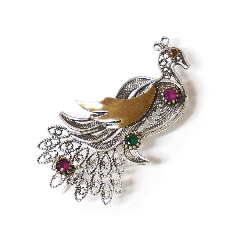 トルコ伝統の銀線細工 テルキャーリ ブローチ　SV-BR-TK007 |  | 03