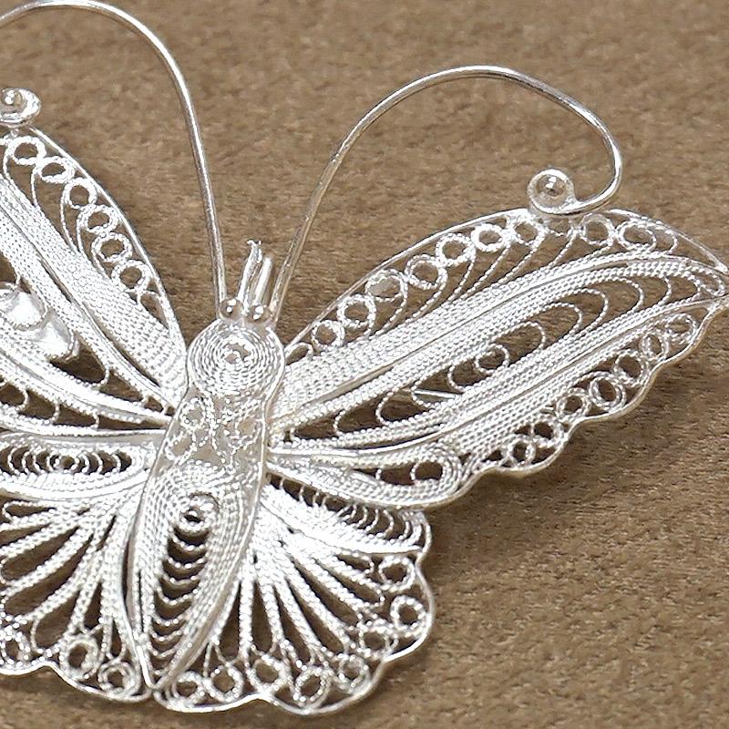 トルコ伝統の銀線細工 テルキャーリ ブローチ（ペンダント使用可）　SV-BR-TK008 |  | 01