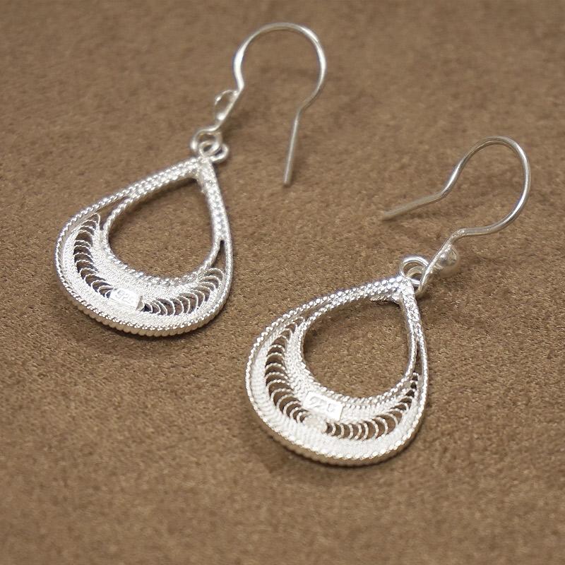 トルコ伝統の銀線細工 テルキャーリ ピアス　SV-E-TK008 |  | 02