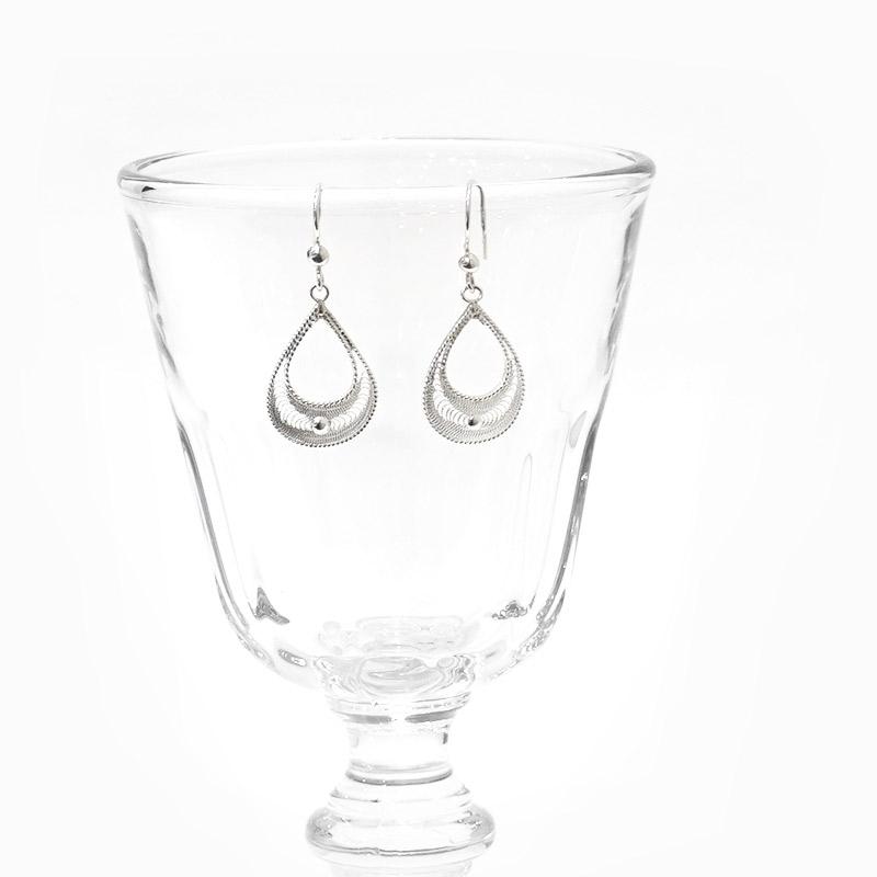 トルコ伝統の銀線細工 テルキャーリ ピアス　SV-E-TK008 |  | 03