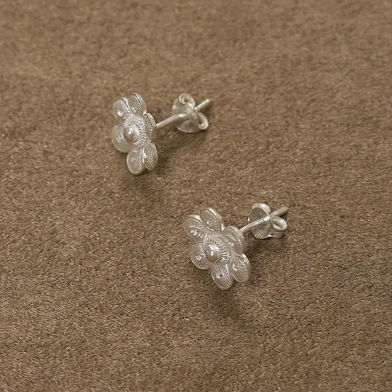 トルコ伝統の銀線細工 テルキャーリ ピアス　SV-E-TK009 |  | 01