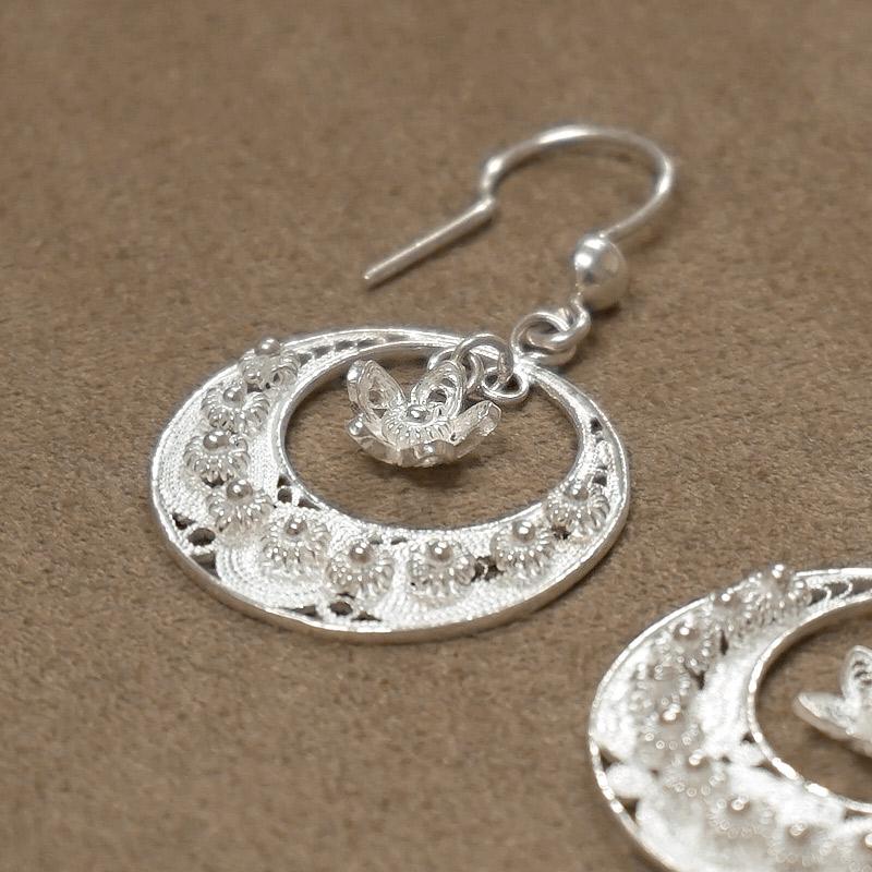 トルコ伝統の銀線細工 テルキャーリ ピアス　SV-E-TK010 |  | 01